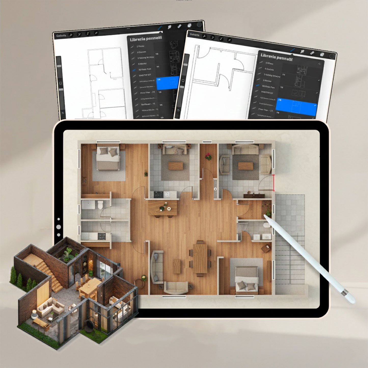 Procreate Interior Design Professional bundle Over 4,500+ Assets