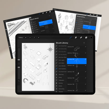 Procreate Interior Design Professional bundle Over 4,500+ Assets